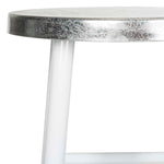 Safavieh Kenzie 30''H Silver Dipped Bar Stool , FOX3212 - White/Silver