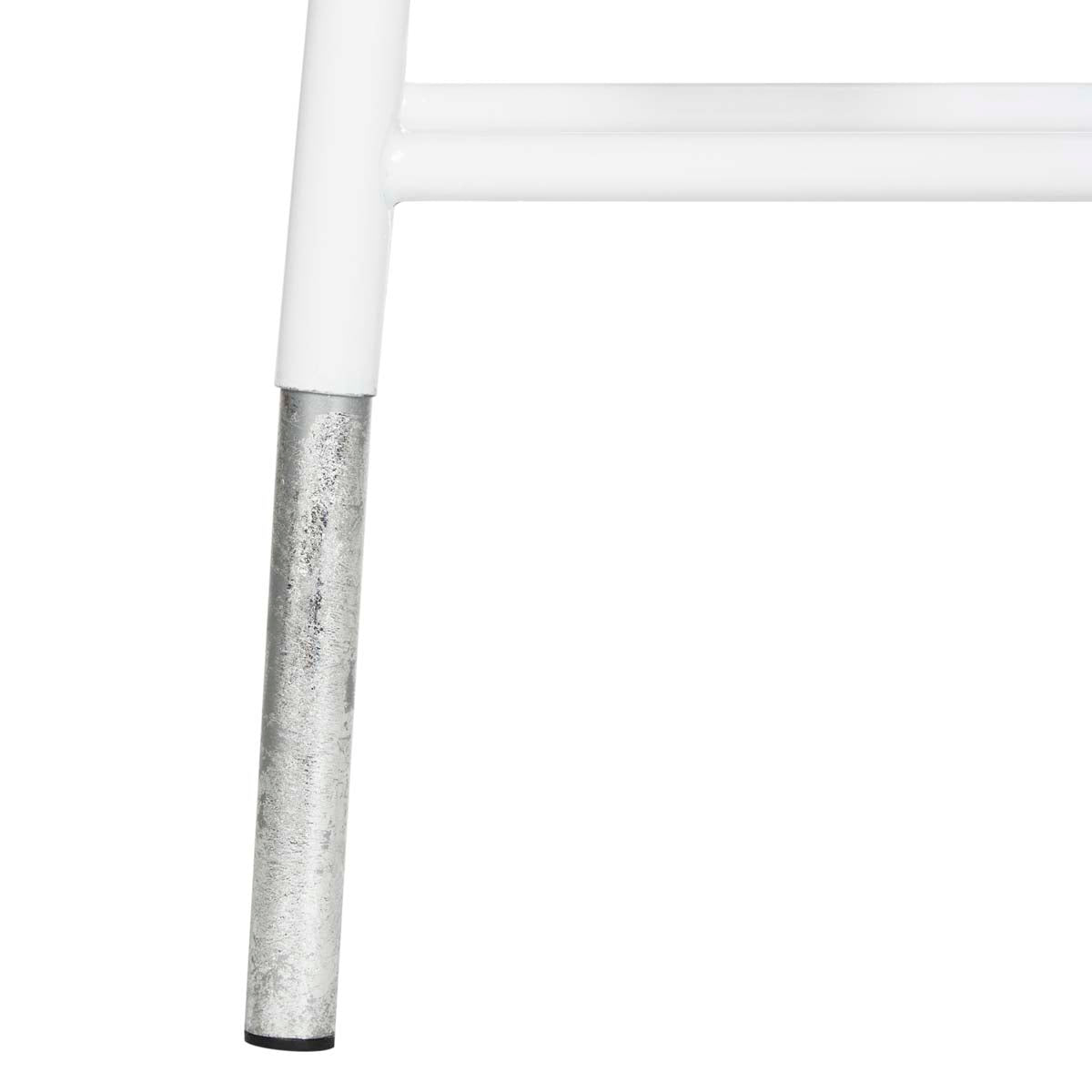 Safavieh Kenzie 30''H Silver Dipped Bar Stool , FOX3212 - White/Silver