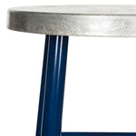 Safavieh Kenzie 30''H Silver Dipped Bar Stool , FOX3212 - Navy/Silver