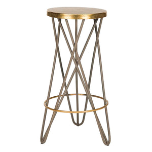 Safavieh Lorna Gold Leaf Bar Stool , FOX3254