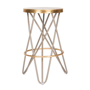 Safavieh Lorna Gold Leaf Counter Stool , FOX3255