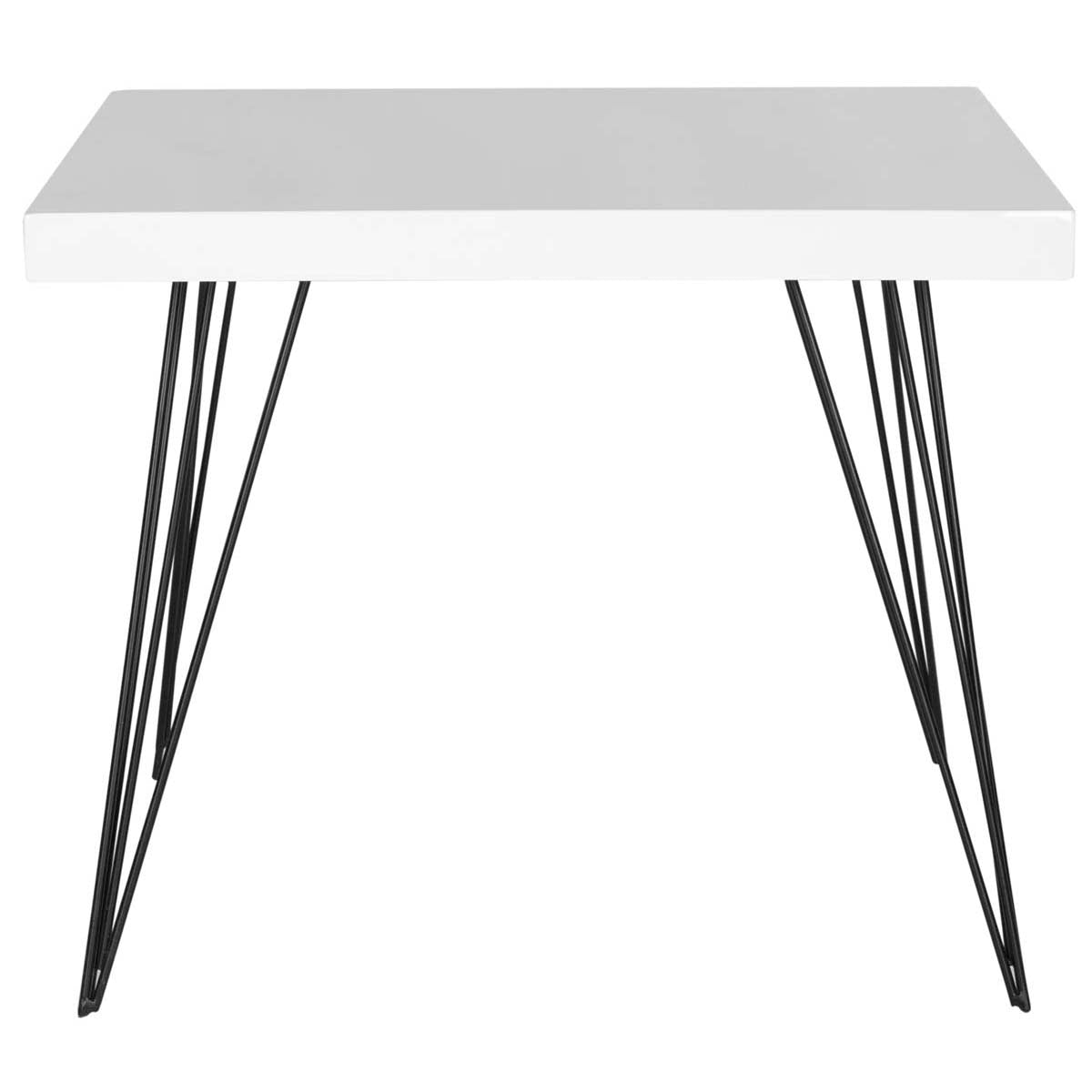 Safavieh Wolcott Retro Mid Century Square Lacquer Coffee Table , FOX4206 - White/Black