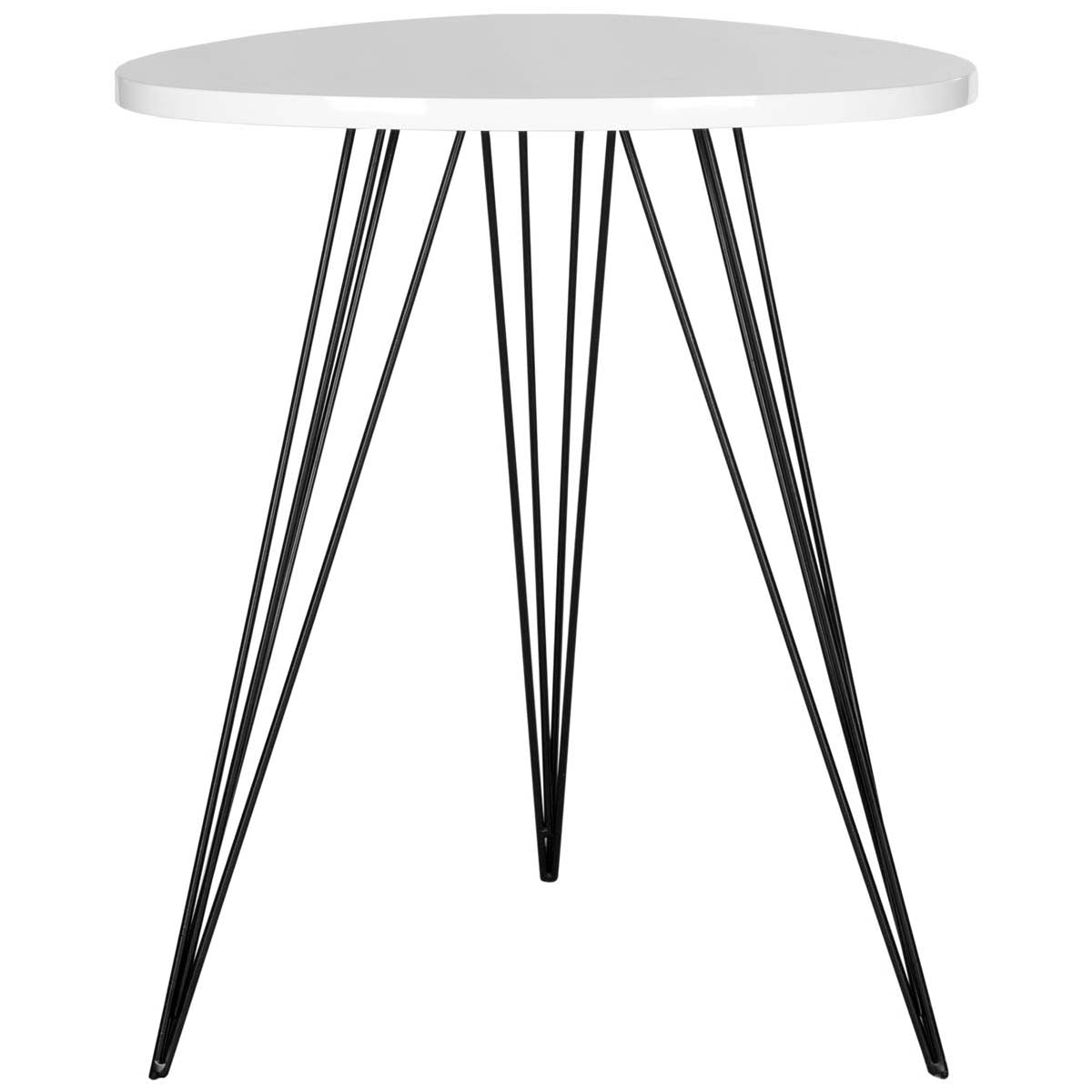 Safavieh Wolcott Retro Mid Century Side Table , FOX4207 - White/Black