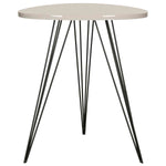 Safavieh Wolcott Retro Mid Century Side Table , FOX4207 - Taupe/Black