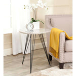Safavieh Wolcott Retro Mid Century Side Table , FOX4207 - Taupe/Black