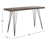 Safavieh Wolcott Retro Mid Century Lacquer Console , FOX4208 - Dark Brown/Black