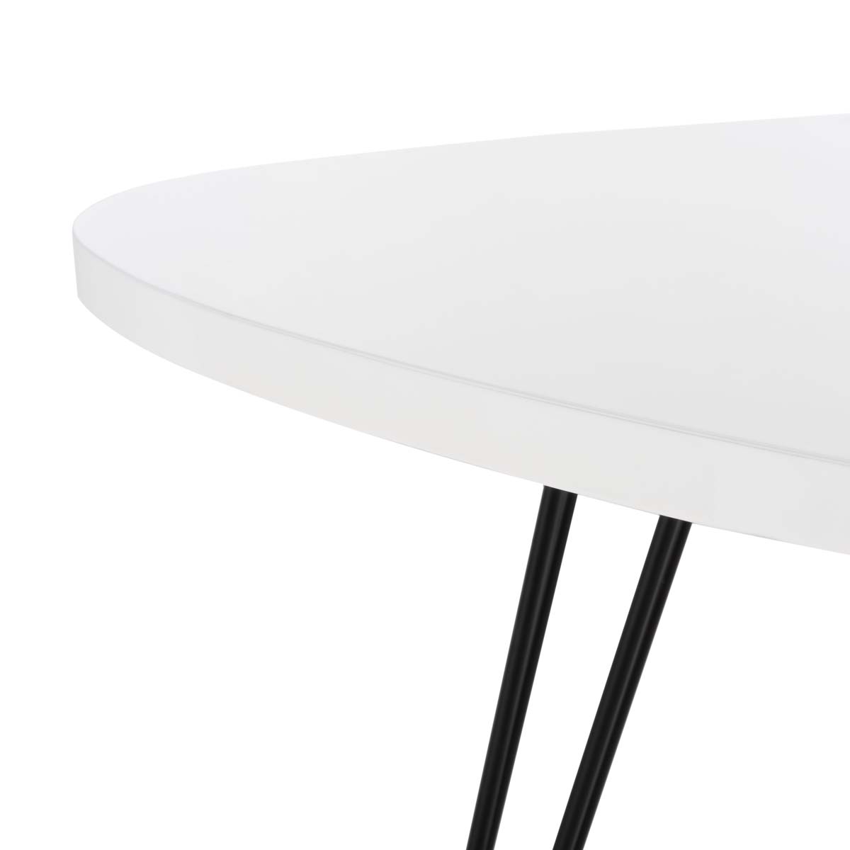 Safavieh Wynton Retro Mid Century Lacquer End Table , FOX4214 - White/Black