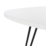 Safavieh Wynton Retro Mid Century Lacquer End Table , FOX4214 - White/Black