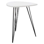 Safavieh Wynton Retro Mid Century Lacquer End Table , FOX4214 - White/Black