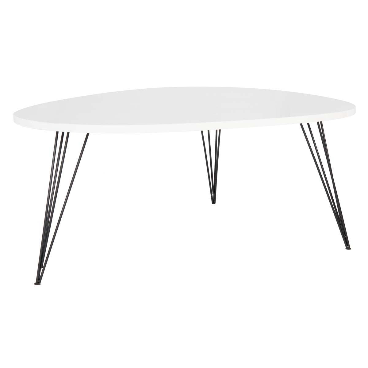 Safavieh Wynton Retro Mid Century Coffee Table , FOX4215 - White/Black