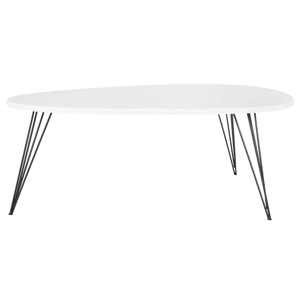 Safavieh Wynton Retro Mid Century Coffee Table , FOX4215 - White/Black
