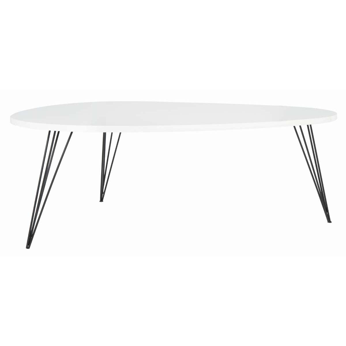 Safavieh Wynton Retro Mid Century Coffee Table , FOX4215 - White/Black