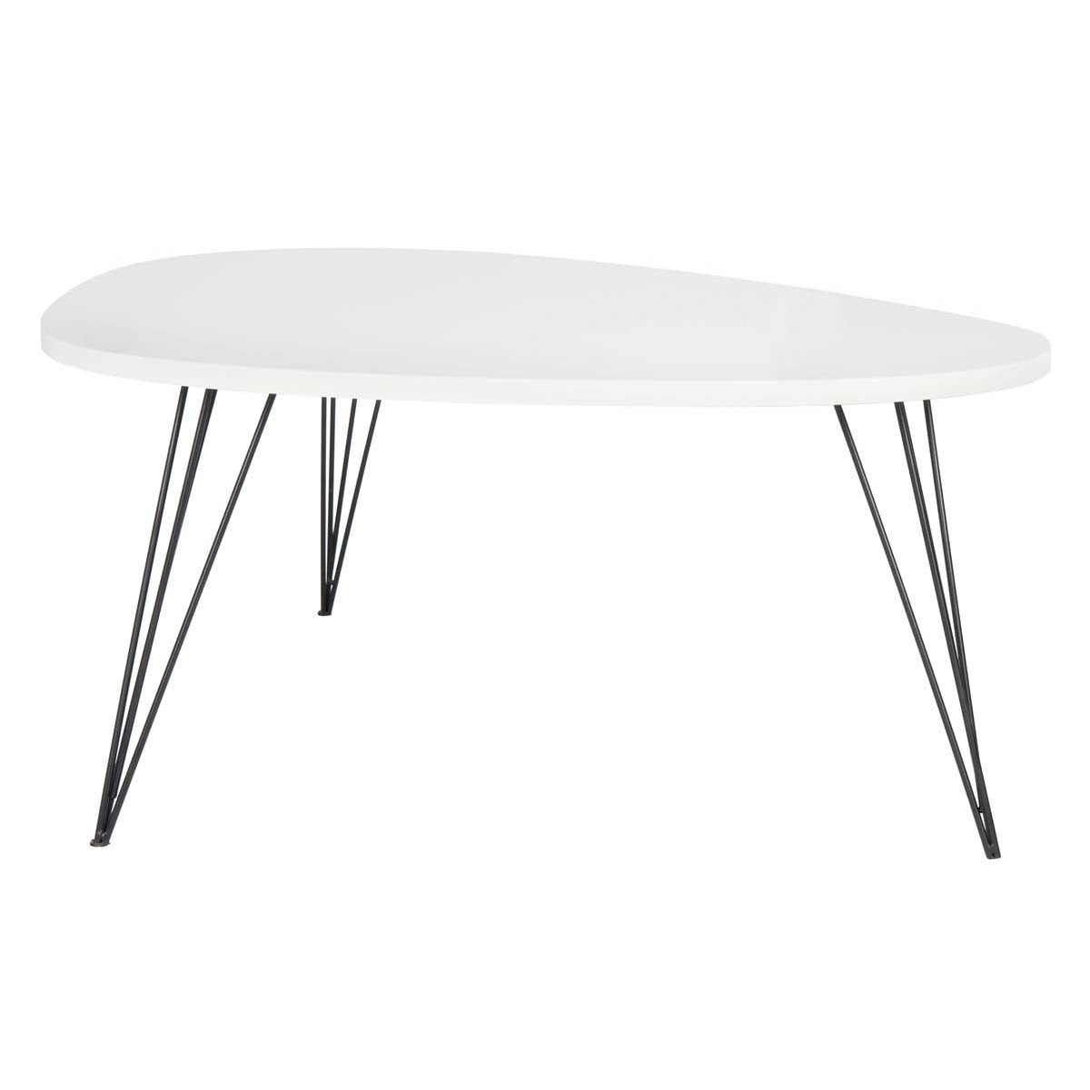 Safavieh Wynton Retro Mid Century Coffee Table , FOX4215 - White/Black