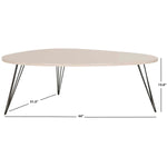 Safavieh Wynton Retro Mid Century Coffee Table , FOX4215 - Taupe/Black