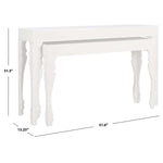 Safavieh Beth French Leg Lacquer Stacking Console , FOX4221 - White