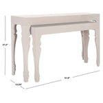 Safavieh Beth French Leg Lacquer Stacking Console , FOX4221 - Taupe
