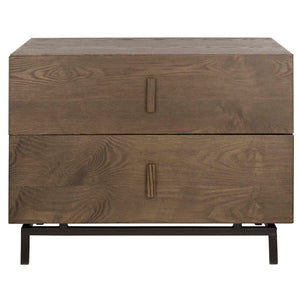 Safavieh Herschel Mid Century Scandinavian Lacquer Two Drawer Cabinet , FOX4225