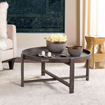 Safavieh Cursten Retro Mid Century Wood Tray Top Coffee Table , FOX4231 - Dark Grey