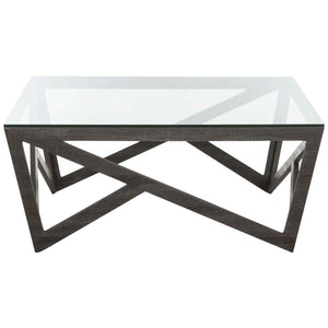 Safavieh Ralston Mid Century Glass Top Coffee Table , FOX4242