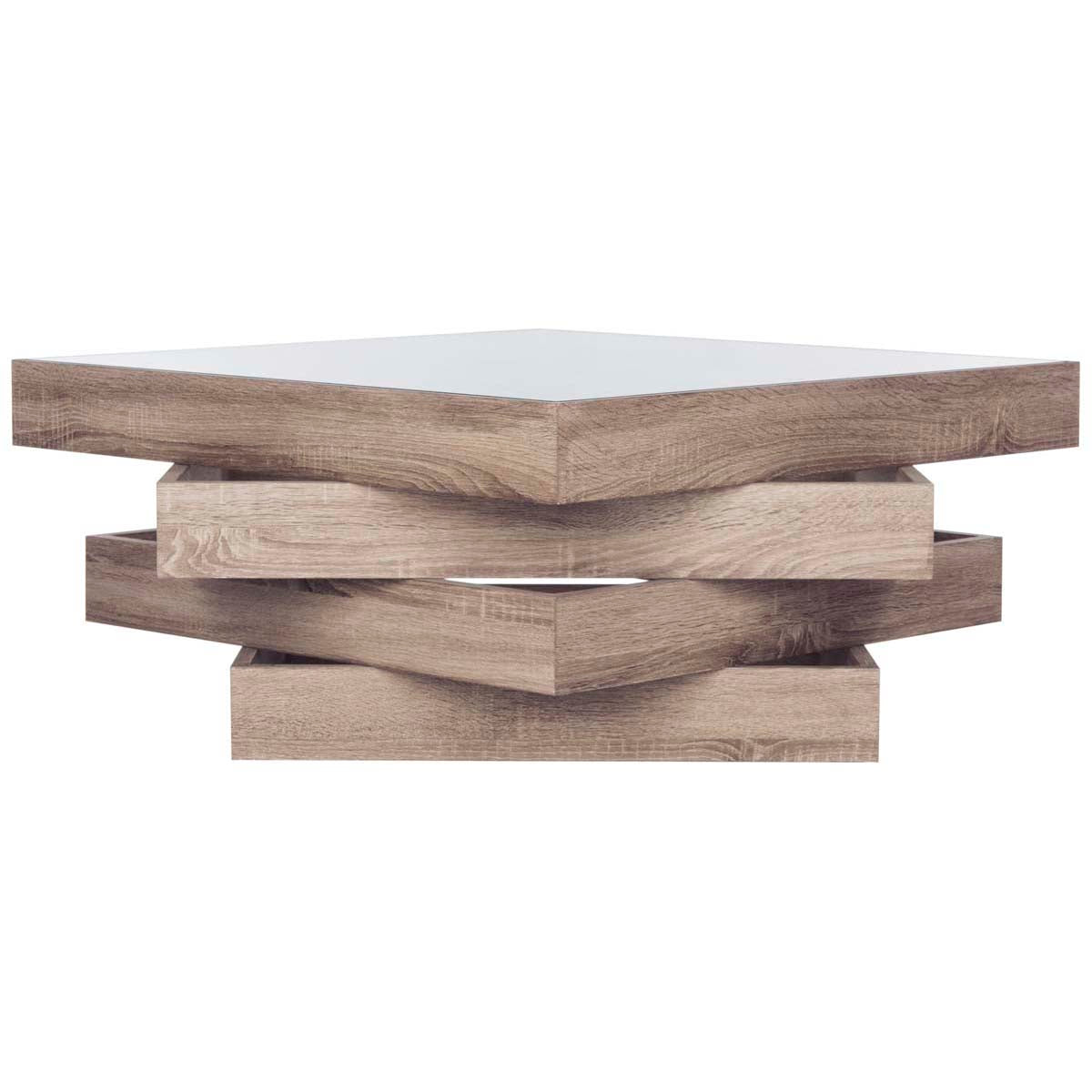 Safavieh Anwen Mid Century Geometric Wood Coffee Table , FOX4250