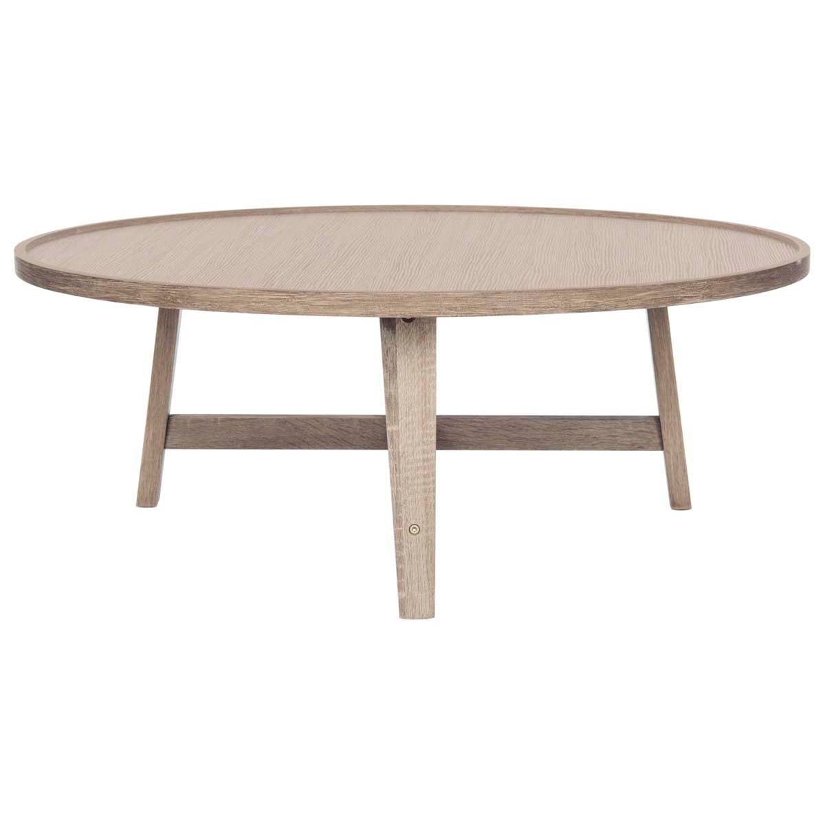 Safavieh Malone Retro Mid Century Wood Coffee Table , FOX4257 - Light Grey