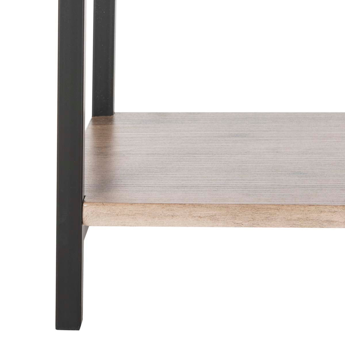 Safavieh Gabrielle Retro Mid Century Wood Etagere , FOX4274 - Oak/Black