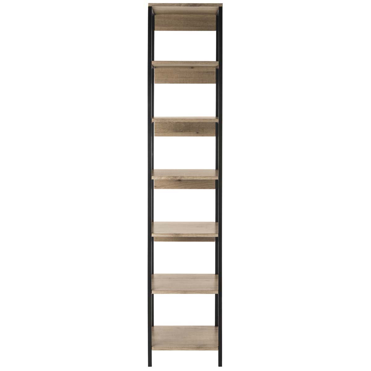 Safavieh Lisa Retro Mid Century 7 Tier Etagere , FOX4275 - Oak/Black