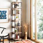 Safavieh Lisa Retro Mid Century 7 Tier Etagere , FOX4275 - Oak/Black