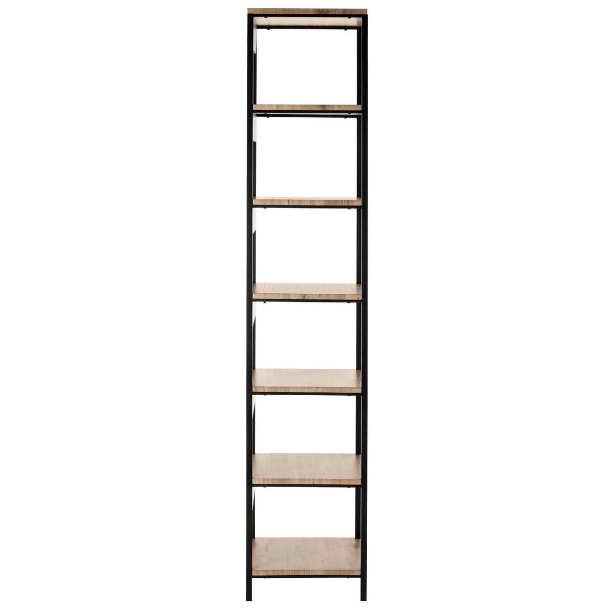 Safavieh Lisa Retro Mid Century 7 Tier Etagere , FOX4275 - Oak/Black