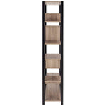 Safavieh Joanna Retro Mid Century Wood Etagere , FOX4281 - Light Brown/Black