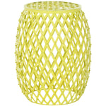Safavieh Evan Iron Strips Welded Stool , FOX4506 - Yellow