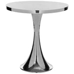 Safavieh Galium Aluminum Round Top Side Table , FOX5500 - Silver