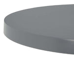 Safavieh Galium Aluminum Round Top Side Table , FOX5500 - Dark Grey
