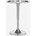 Safavieh Platina Round Top Sleek Table , FOX5510 - Silver