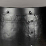 Safavieh Hogan Iron Drum Stool , FOX5512 - Black