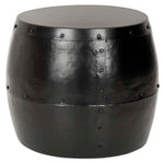 Safavieh Hogan Iron Drum Stool , FOX5512 - Black