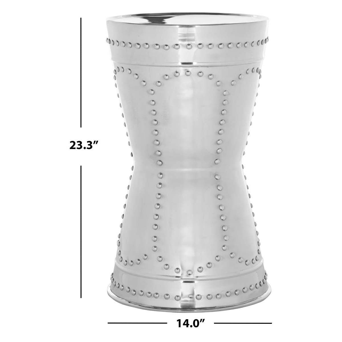 Safavieh Sedona Metal Art Table Stool , FOX5513 - Silver