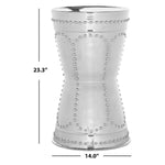 Safavieh Sedona Metal Art Table Stool , FOX5513 - Silver