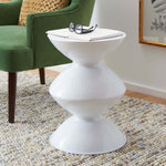Safavieh Guildsman Metal Table Stool , FOX5515 - White
