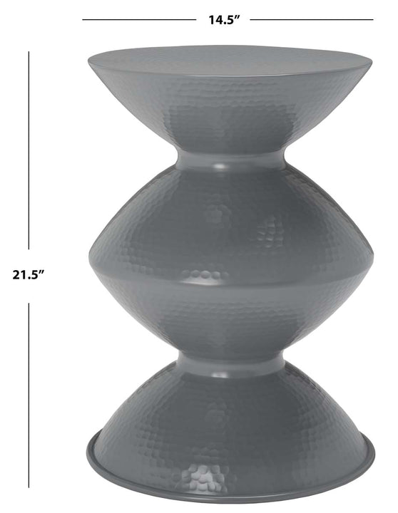 Safavieh Guildsman Metal Table Stool , FOX5515 - Dark Grey