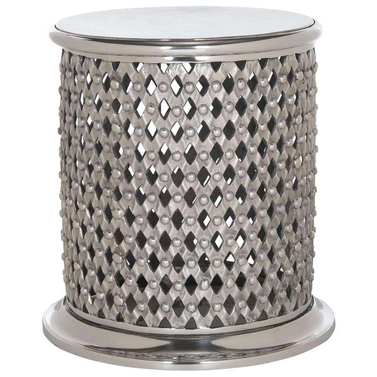 Safavieh Metal Lace Table Stool , FOX5518 - Silver