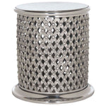 Safavieh Metal Lace Table Stool , FOX5518 - Silver