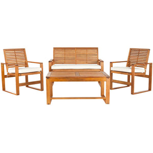 Safavieh Ozark 4 Pc Outdoor Living Set , FOX6007