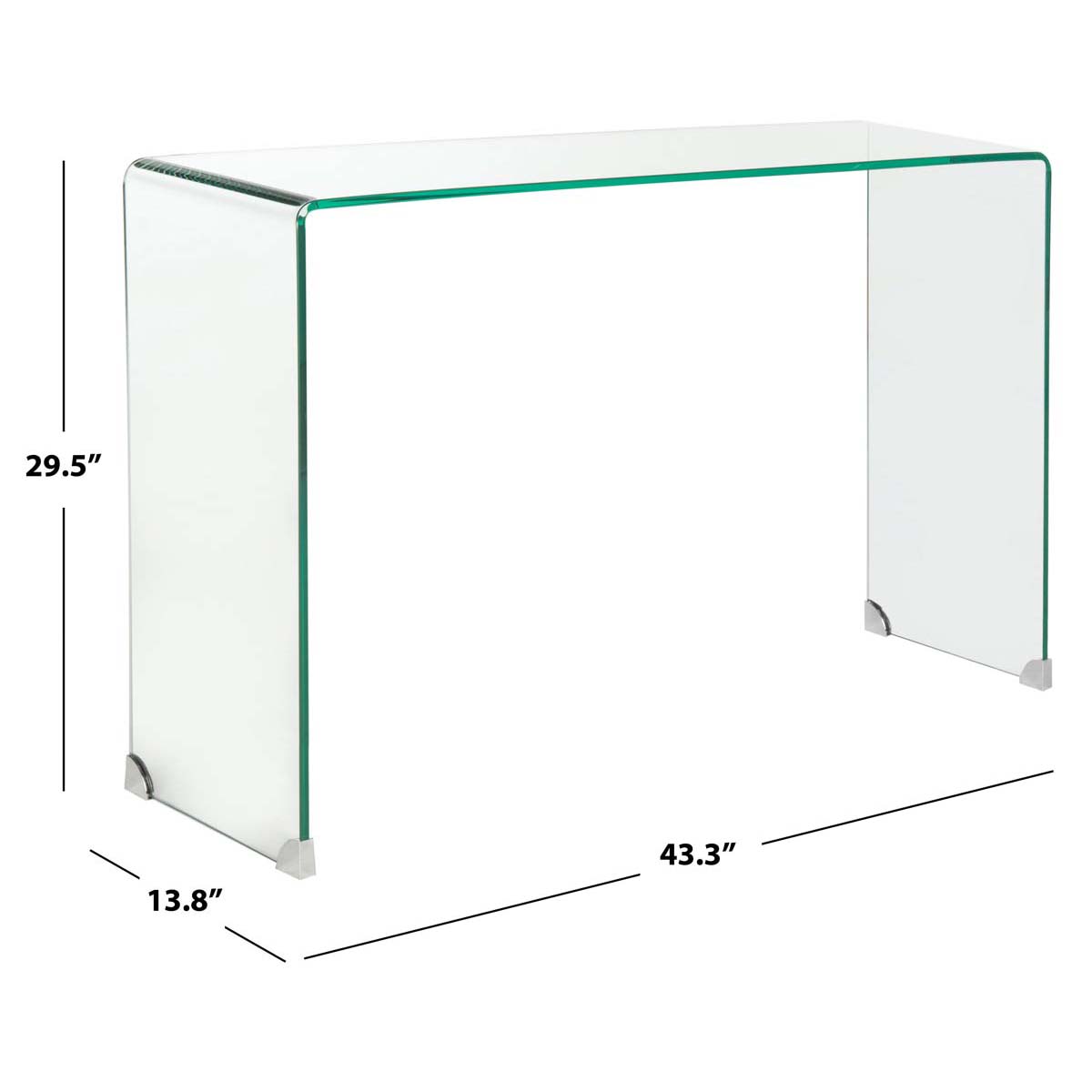 Safavieh Ambler Console Table , FOX6012 - Clear