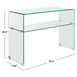 Safavieh Hollis Console Table , FOX6013 - Clear