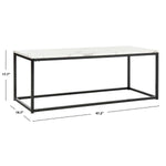 Safavieh Baize Coffee Table , FOX6022 - White/Grey