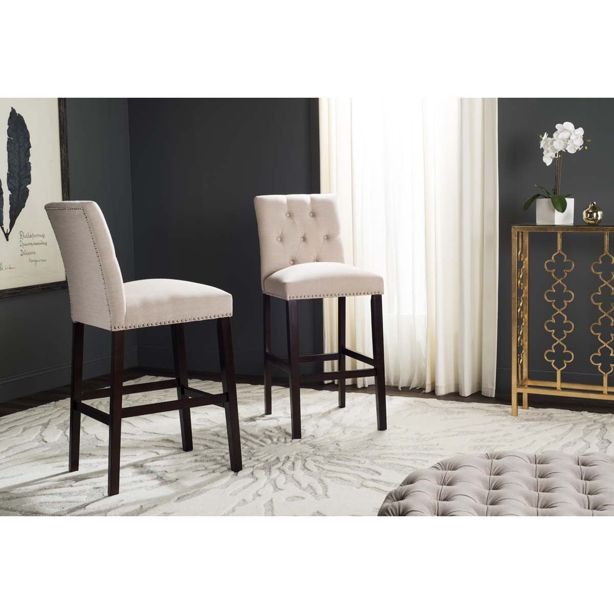 Safavieh Norah Bar Stool, FOX6210 - Beige