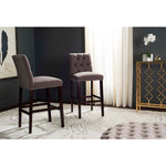 Safavieh Norah Bar Stool, FOX6210 - Dark Taupe
