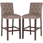Safavieh Norah Bar Stool, FOX6210 - Dark Taupe