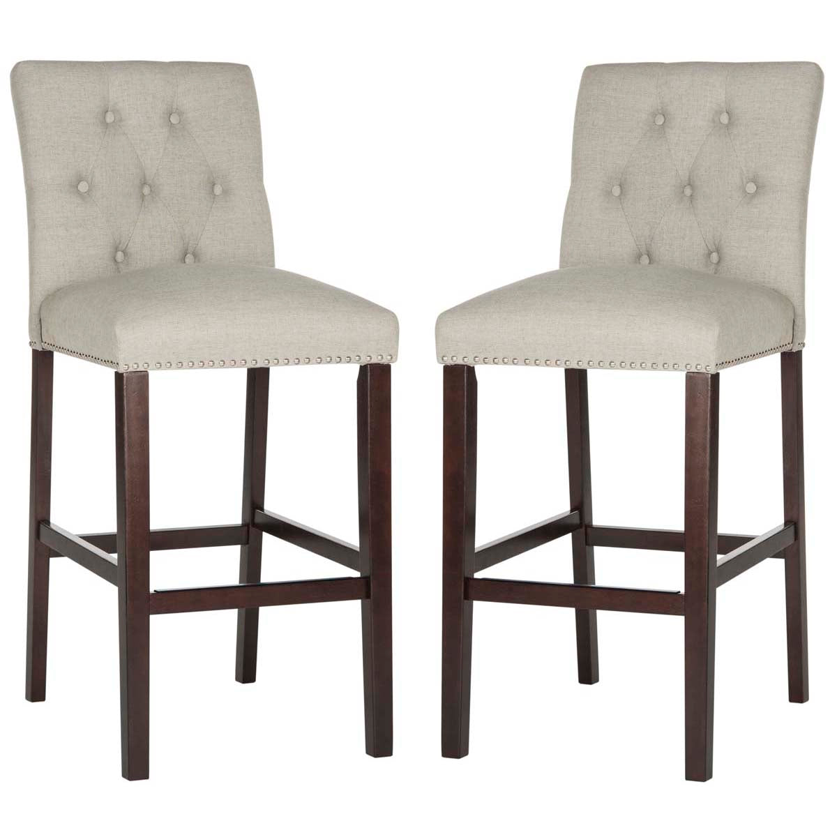 Safavieh Norah Bar Stool, FOX6210 - Light Grey